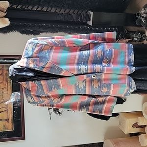 NWOT WOVEN SOUTH WESTERN JACKET BLAZER